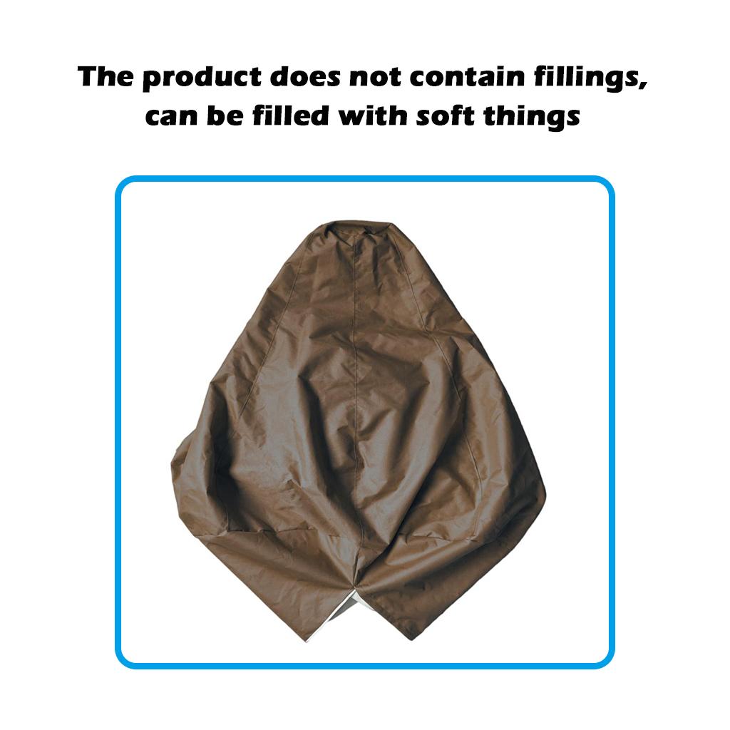 XXL Recliner Gaming Beanbag Chair Cover Adult Seat Pod Bag Cover Coffee