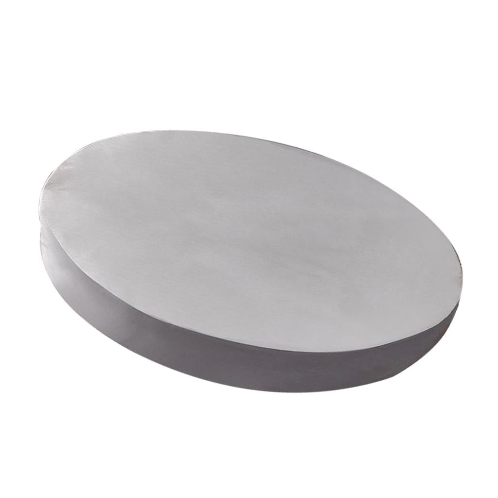 Solid Color Pure Cotton Round Bed Spread Fitted Sheet Covers Silver Gray