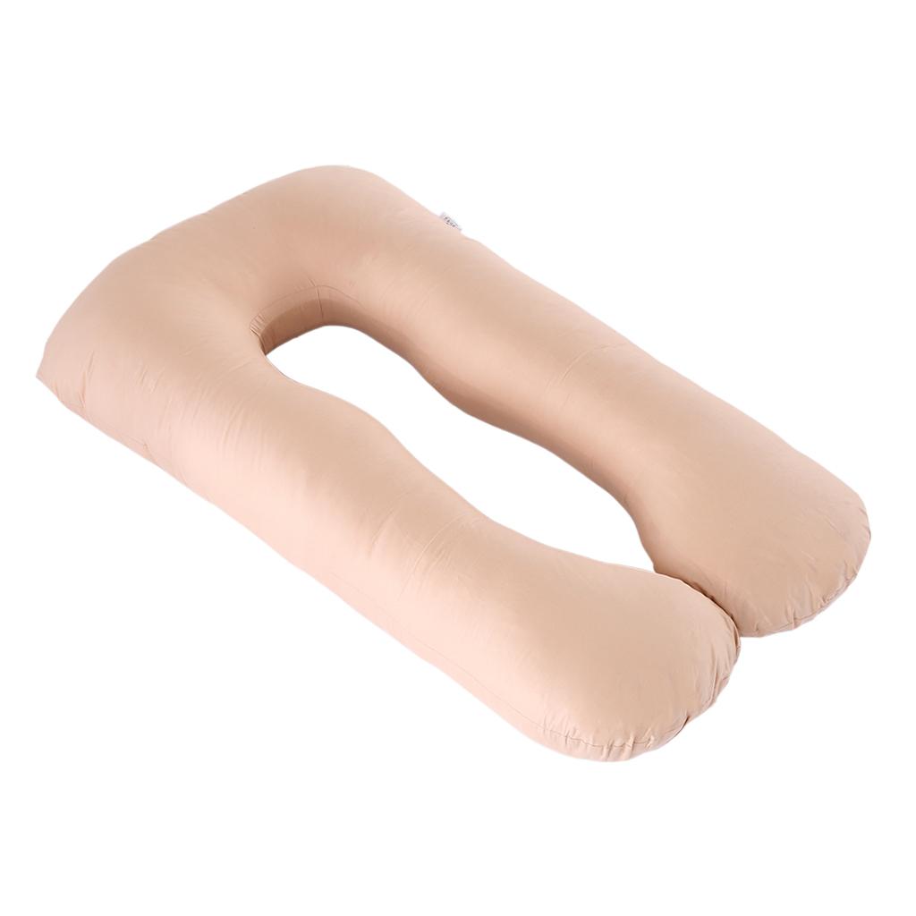 U Shaped Maternity Pregnancy Body Pillow Pillowcase Camel
