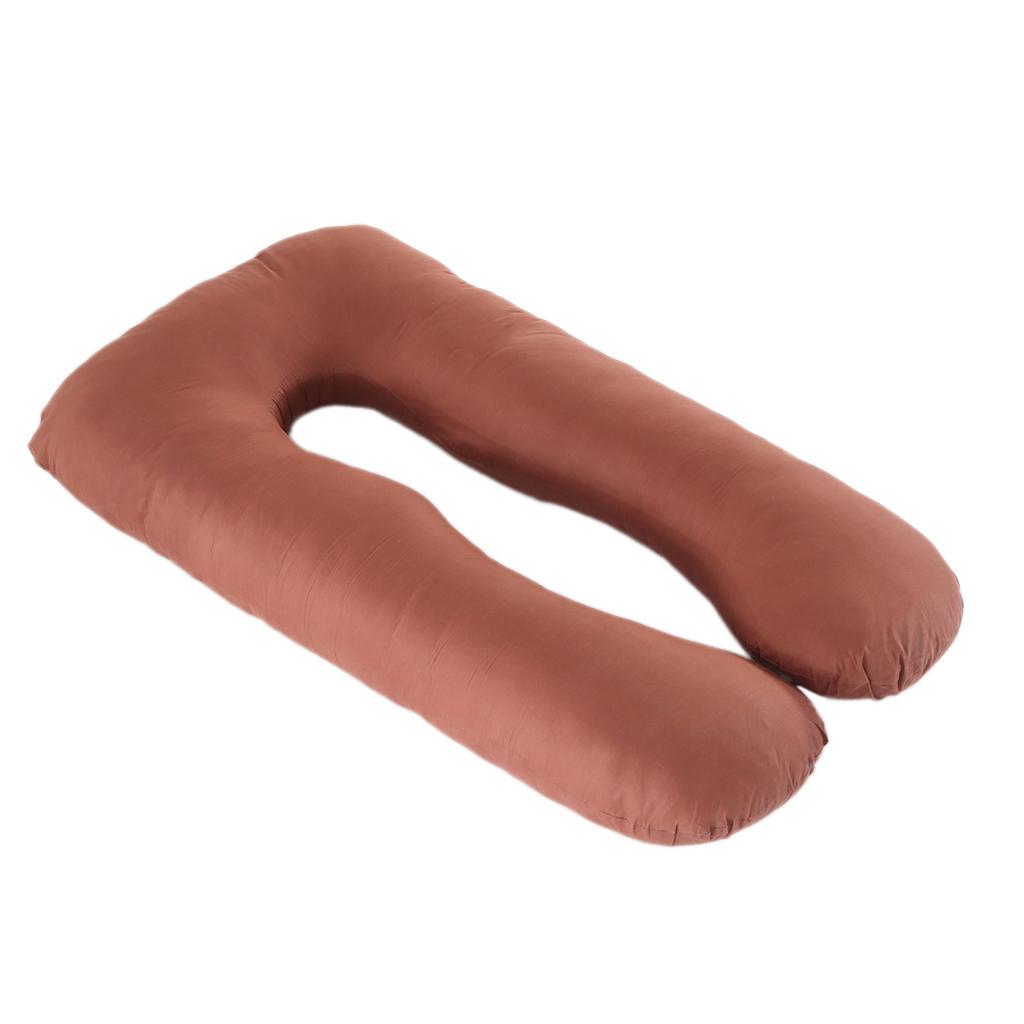 U Shaped Maternity Pregnancy Body Pillow Pillowcase Coffee