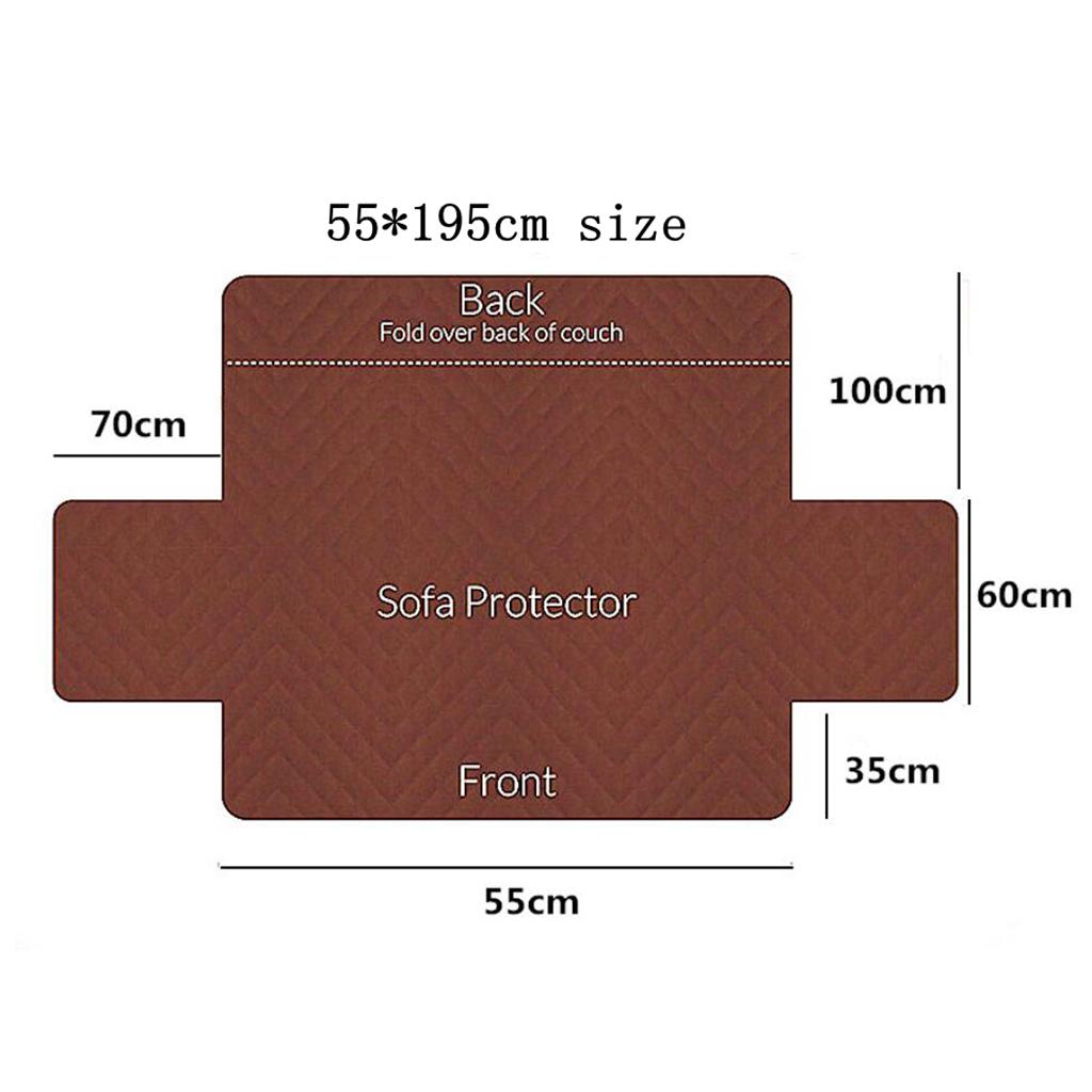 Sofa Cover Couch Slipcover Protector Furniture Protector For Pets dogs Red_55x195cm