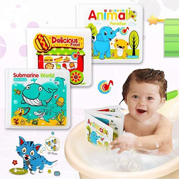 Waterproof Baby Kids Shower Bath Book Early Educational Toys Animal Paradise