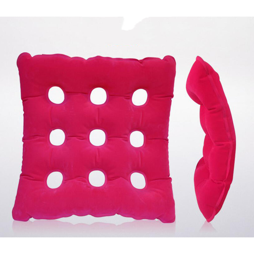 Air Inflatable Hypoallergenic Seat Cushion Backrest Pink