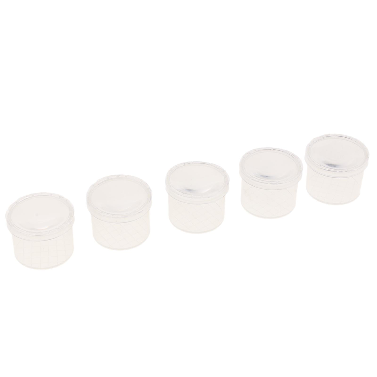 5 Pieces Plastic Cups Insect Cage Box with Magnifying Top