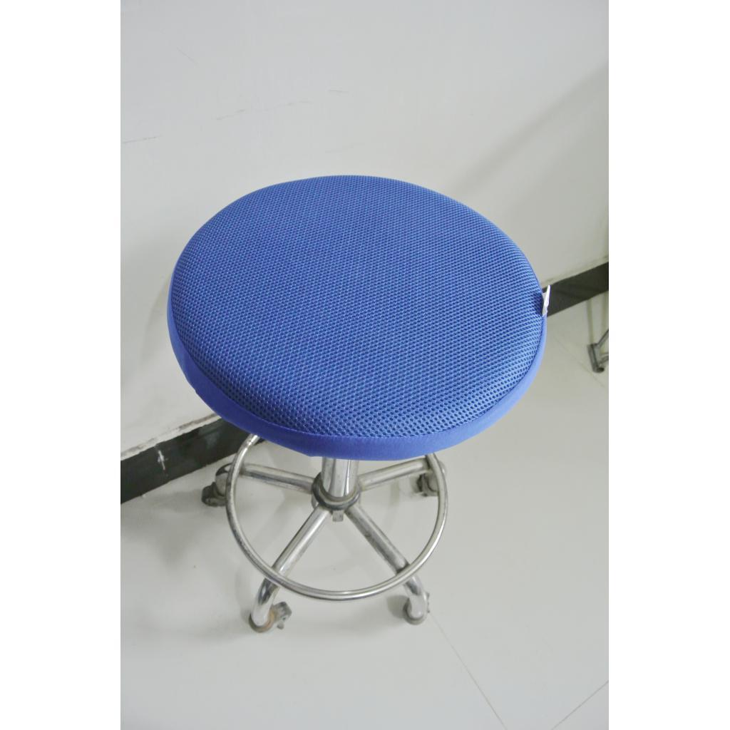 Bar Stool Covers Round Chair Seat Cover Sleeve Protector Royal Blue 33cm