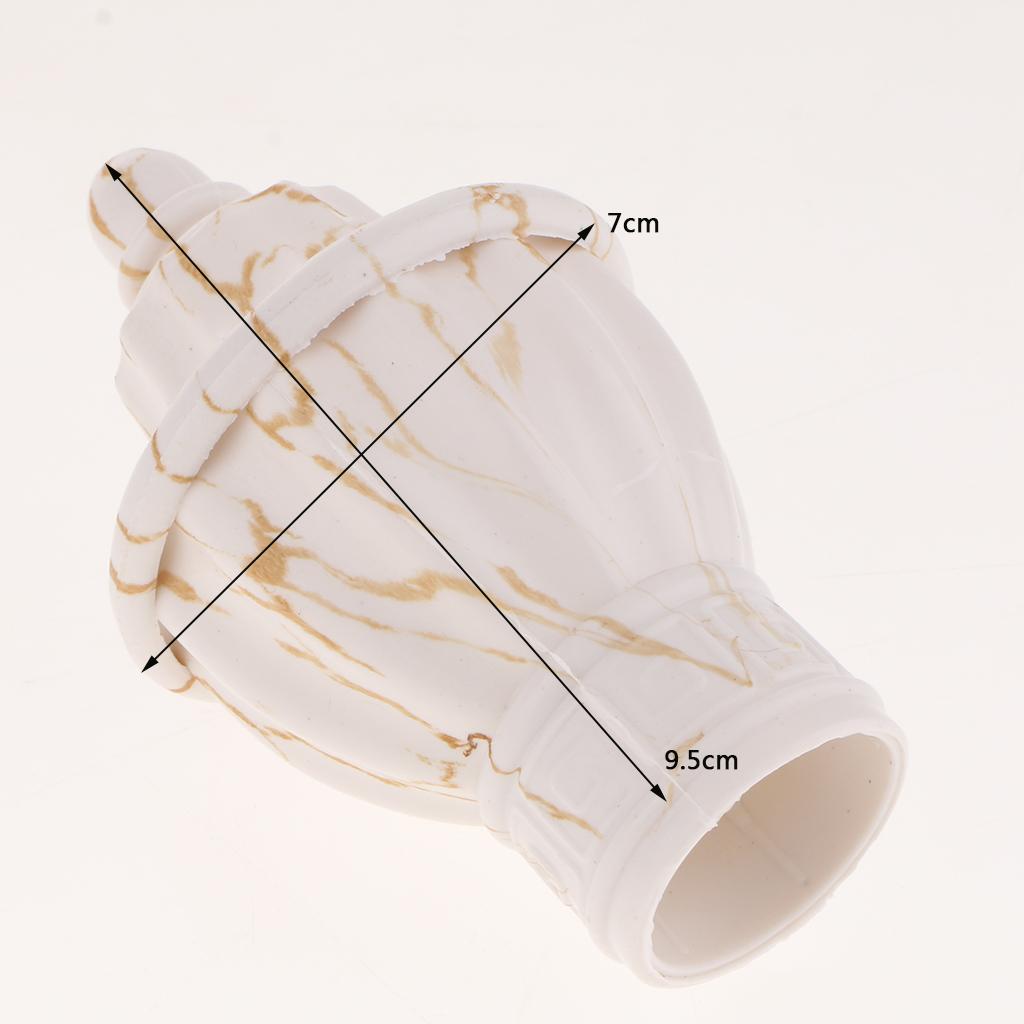 1 Pair Retro Curtain Decorative Pole Rod Finials Ends Heads 28mm White C