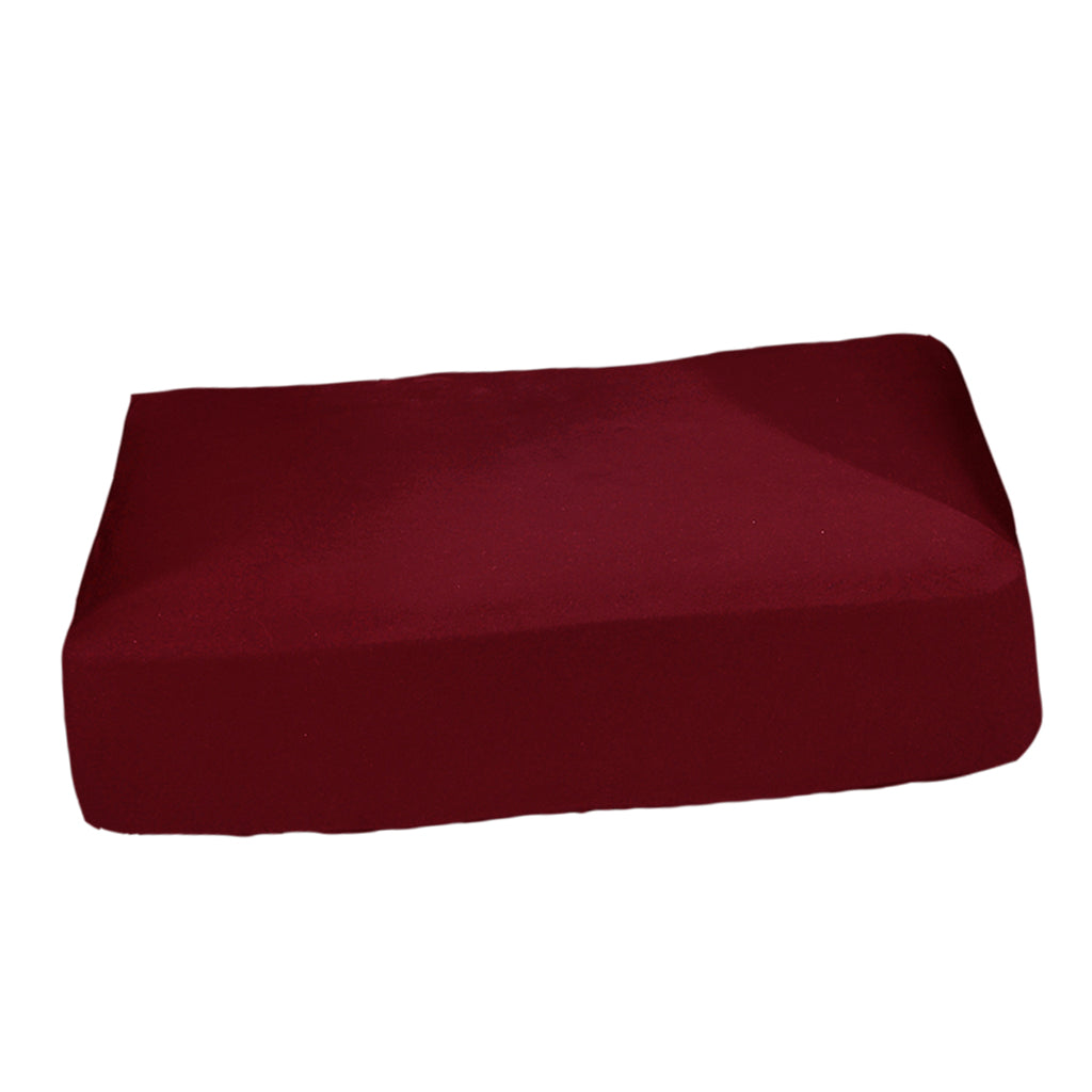 Jacquard Polyester Spandex Sofa Seat Cushion Chair Cushion - Wine Red