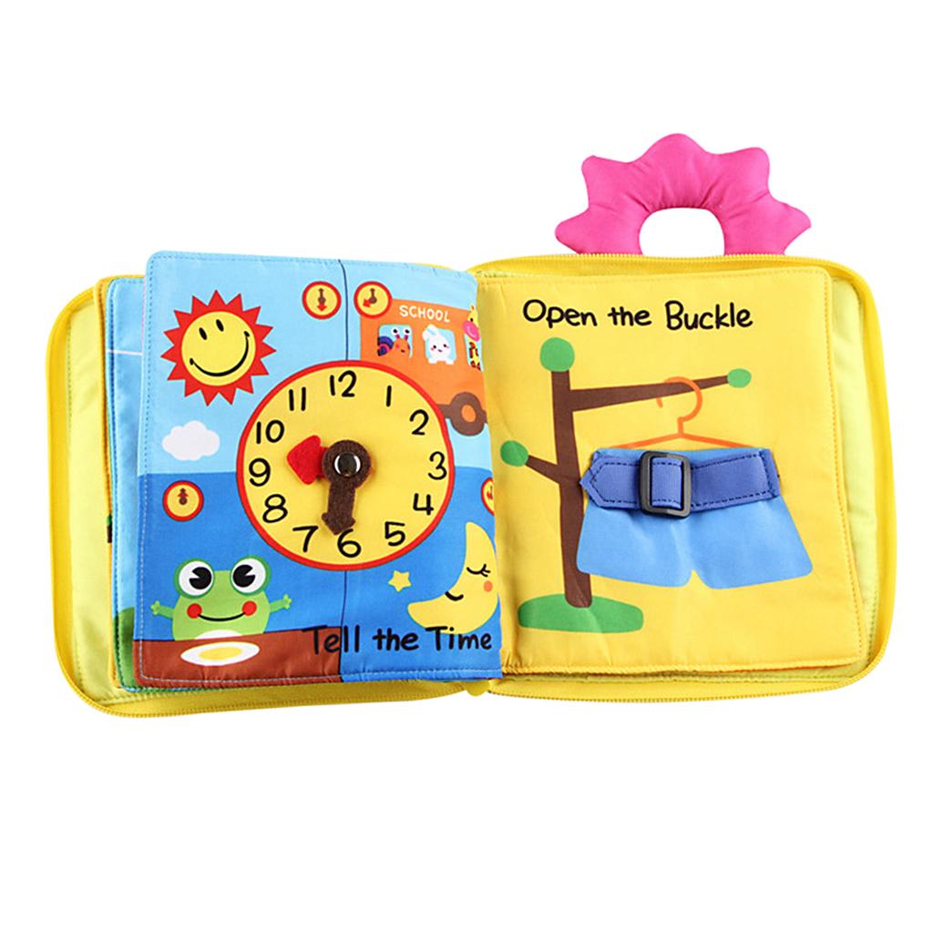 Soft Baby Cloth Book 3D Activity Books for Toddlers Preschool Education Toys