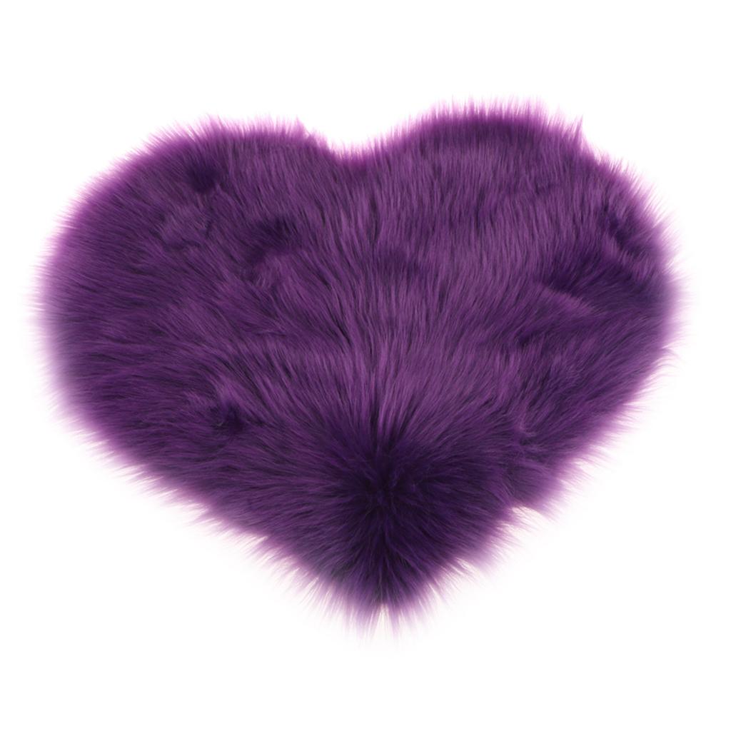 Artificial Wool Soft Plush Sofa Pillow Case Cushion Cover Violet