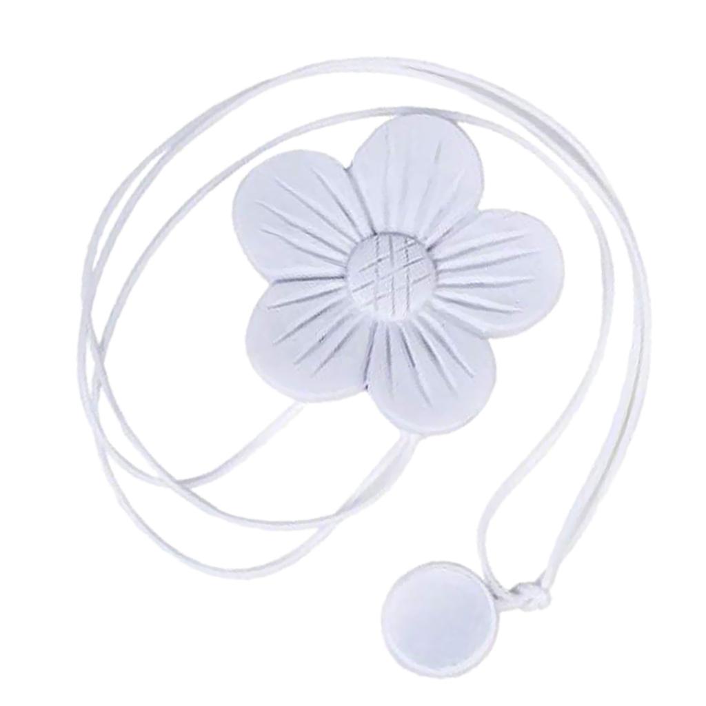 1 Piece Flower Shape Magnetic Curtain Tie Back White