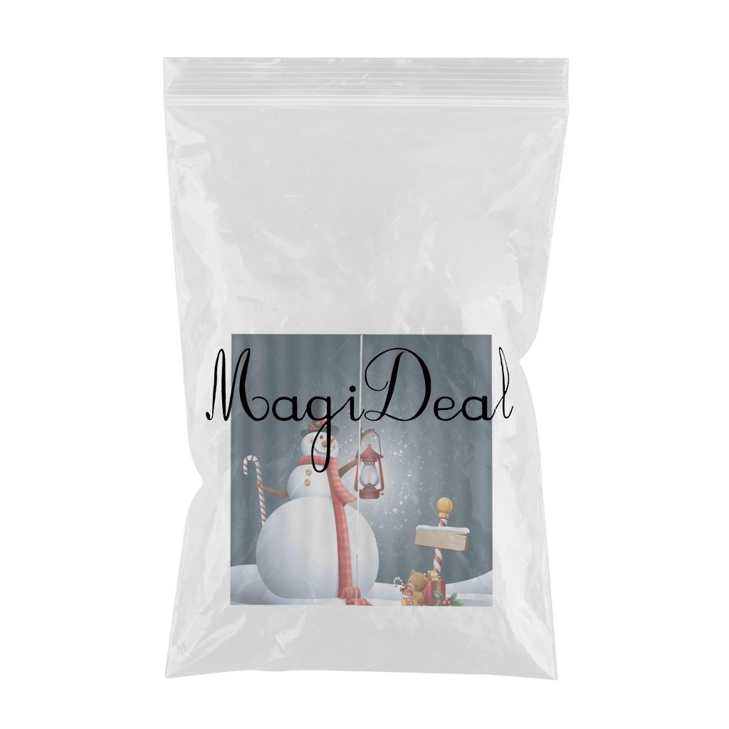 3D Digital Printing Bathroom Blackout Curtains Snowman(Dark Background)