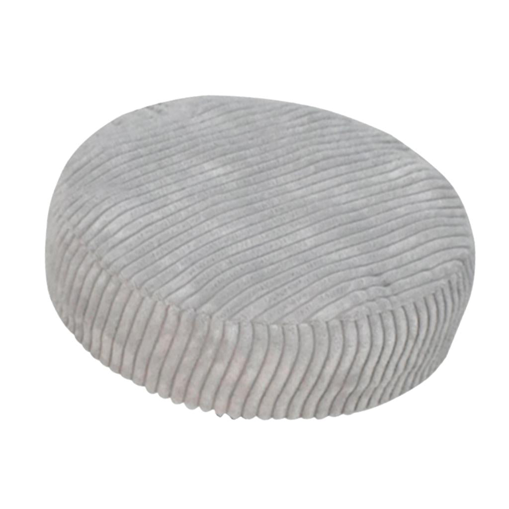 Round Bar Stool Chair Seat Cushion Cover 03 35cm - Light Grey