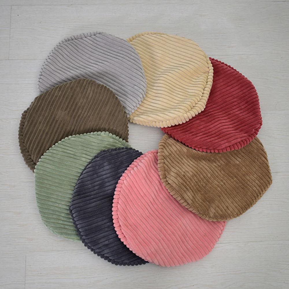 Round Bar Stool Chair Seat Cushion Cover 03 35cm - Dark Grey
