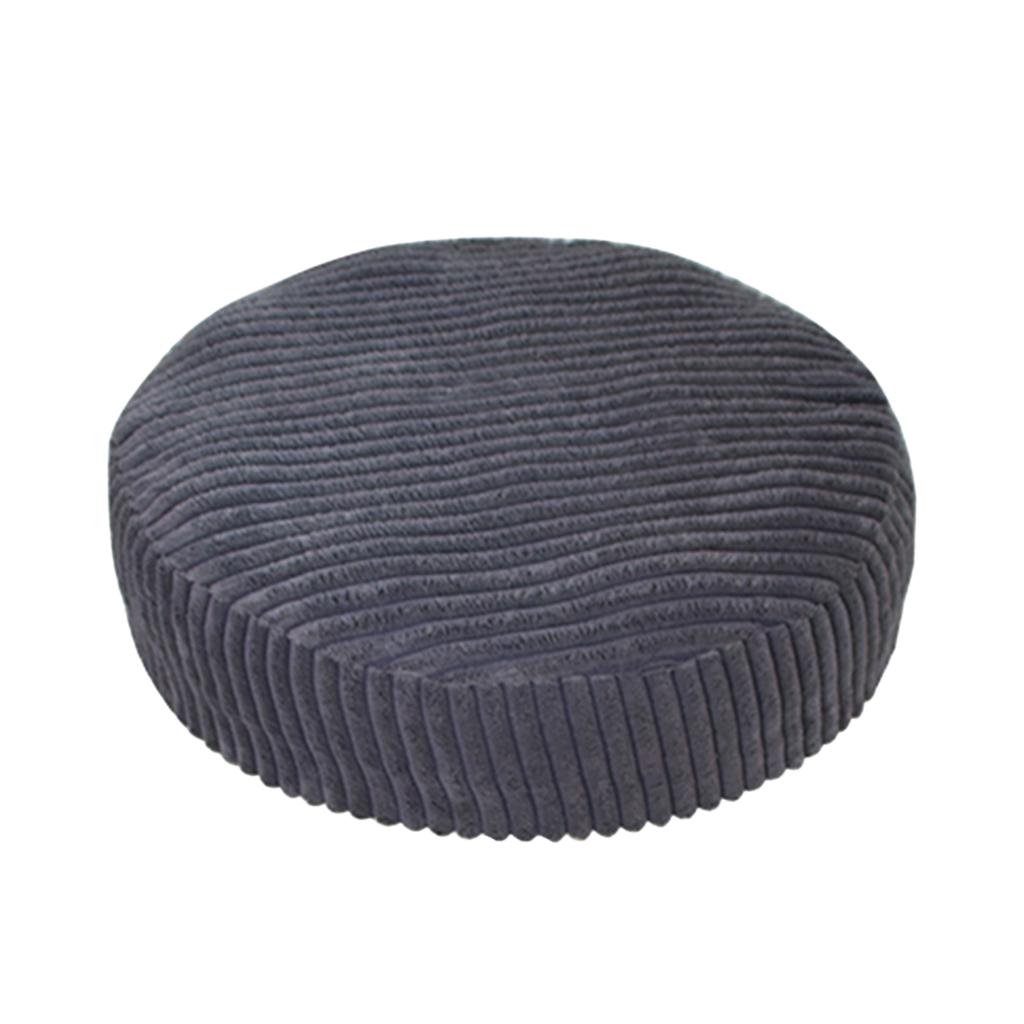 Round Bar Stool Chair Seat Cushion Cover 03 35cm - Dark Grey