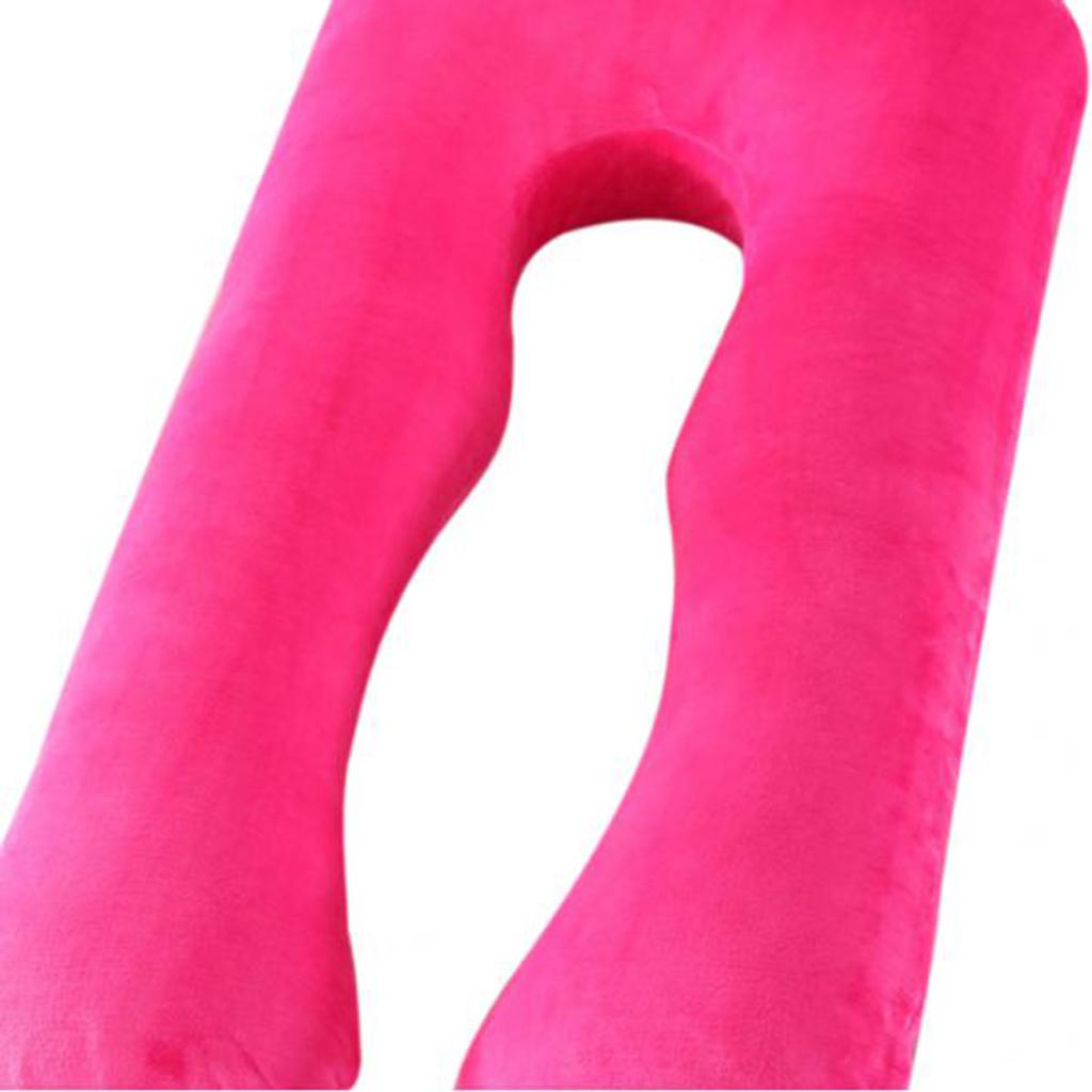 Removable Cover Maternity Shape Pillowcase Rose Red