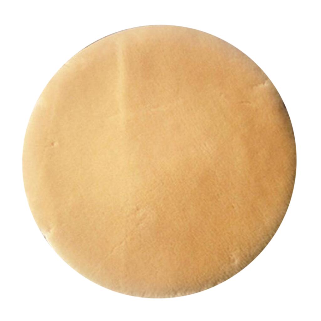 Non Slip Round Chair Cover Seat Pads with Buckle Camel - 35cm (14 inch)