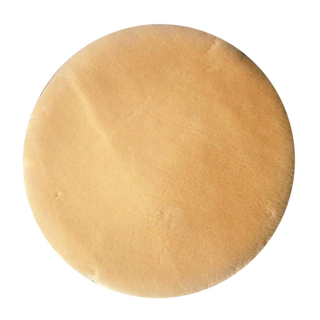 Non Slip Round Chair Cover Seat Pads with Buckle Camel - 35cm (14 inch)