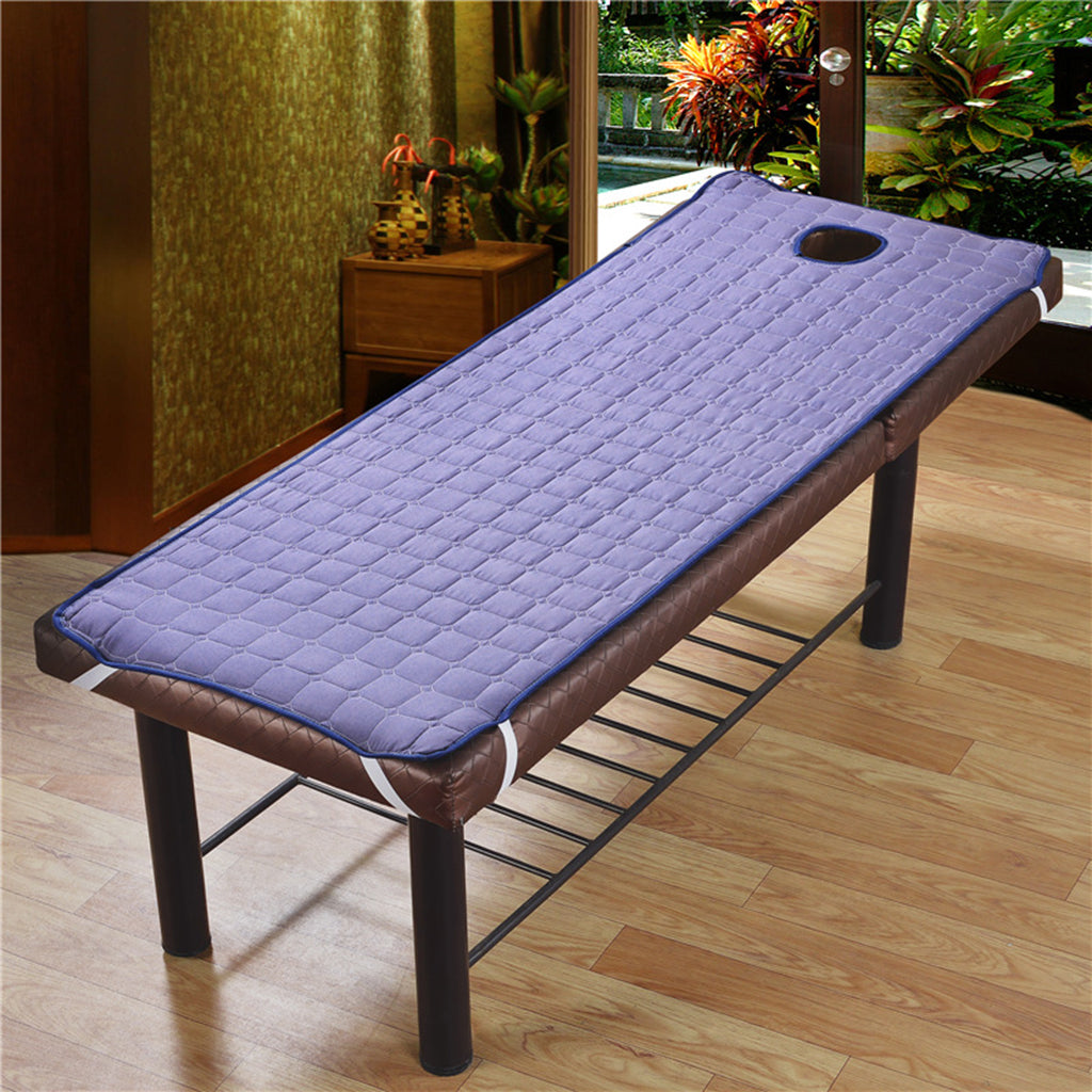 Non-slip Massage Table Sheet Cover with Elastic Band 190x80cm Purple