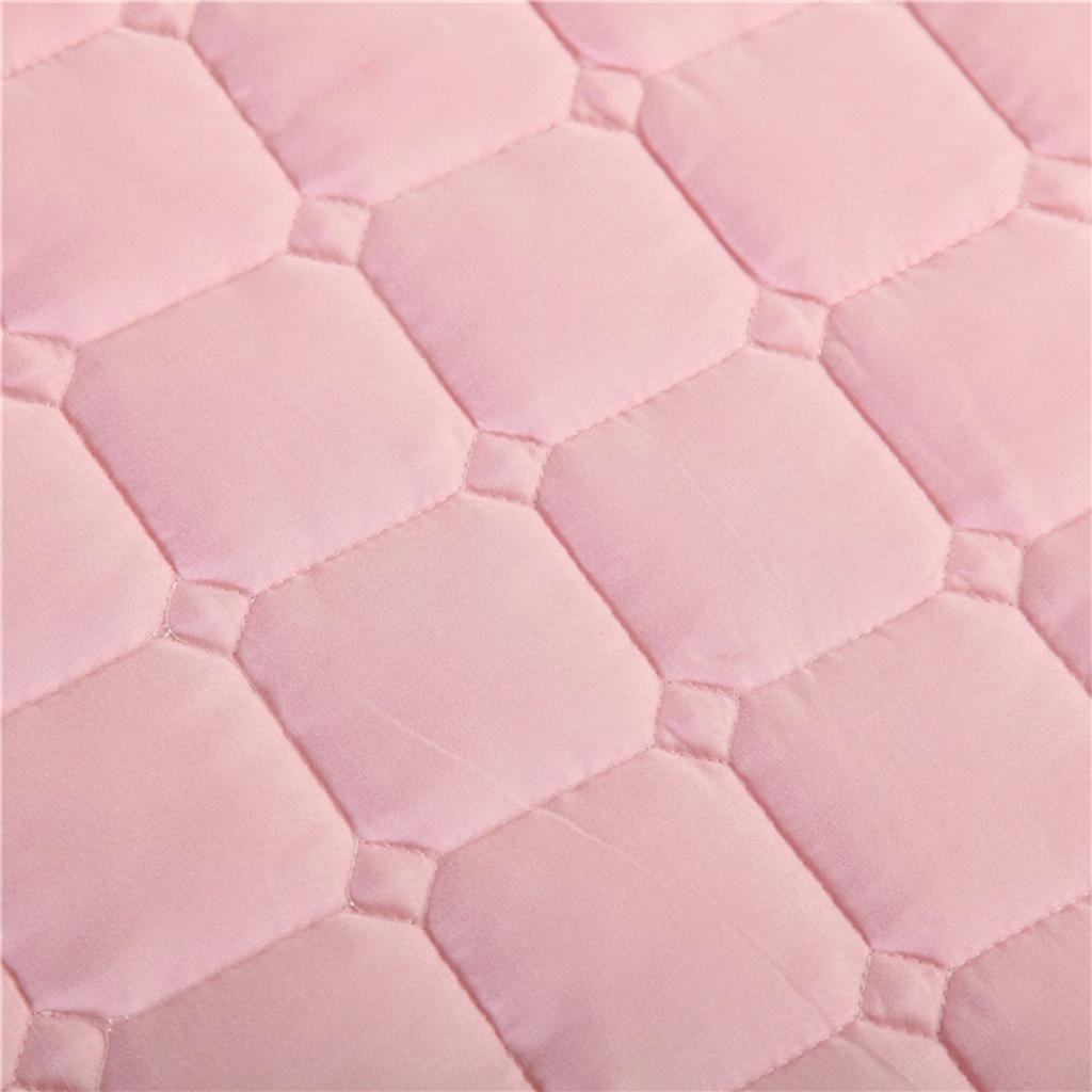 SPA Massage Table Linen Set Bed Skirt Pillow Case Stool Cover Jade Pink-S