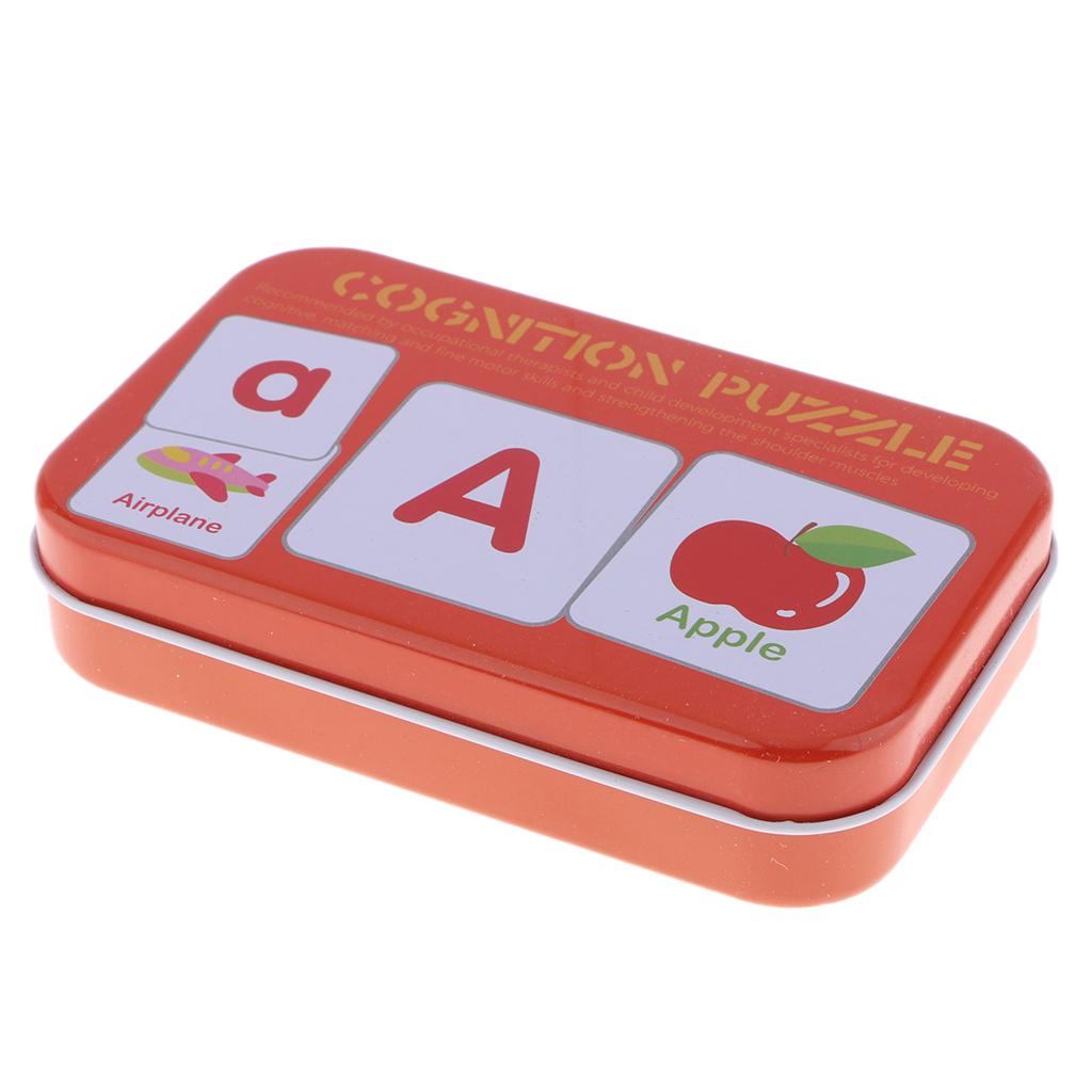 56 Pieces Preschool Educational Flash Cards for Kids Letters