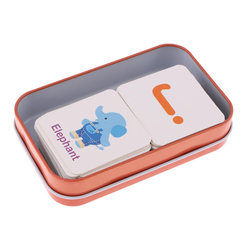 56 Pieces Preschool Educational Flash Cards for Kids Letters