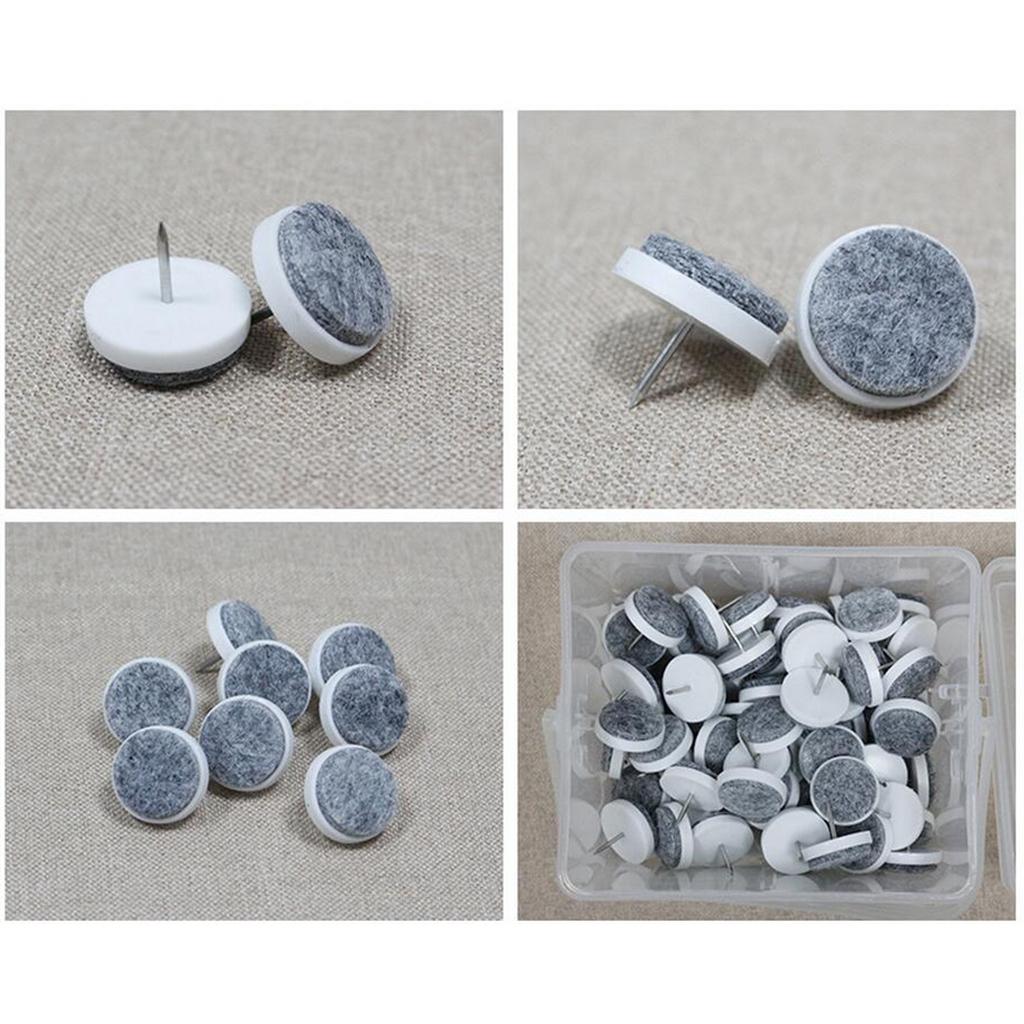 50pcs Furniture Nail Felt Pad Wooden Table Chair Leg Feet 27cm (50pcs)