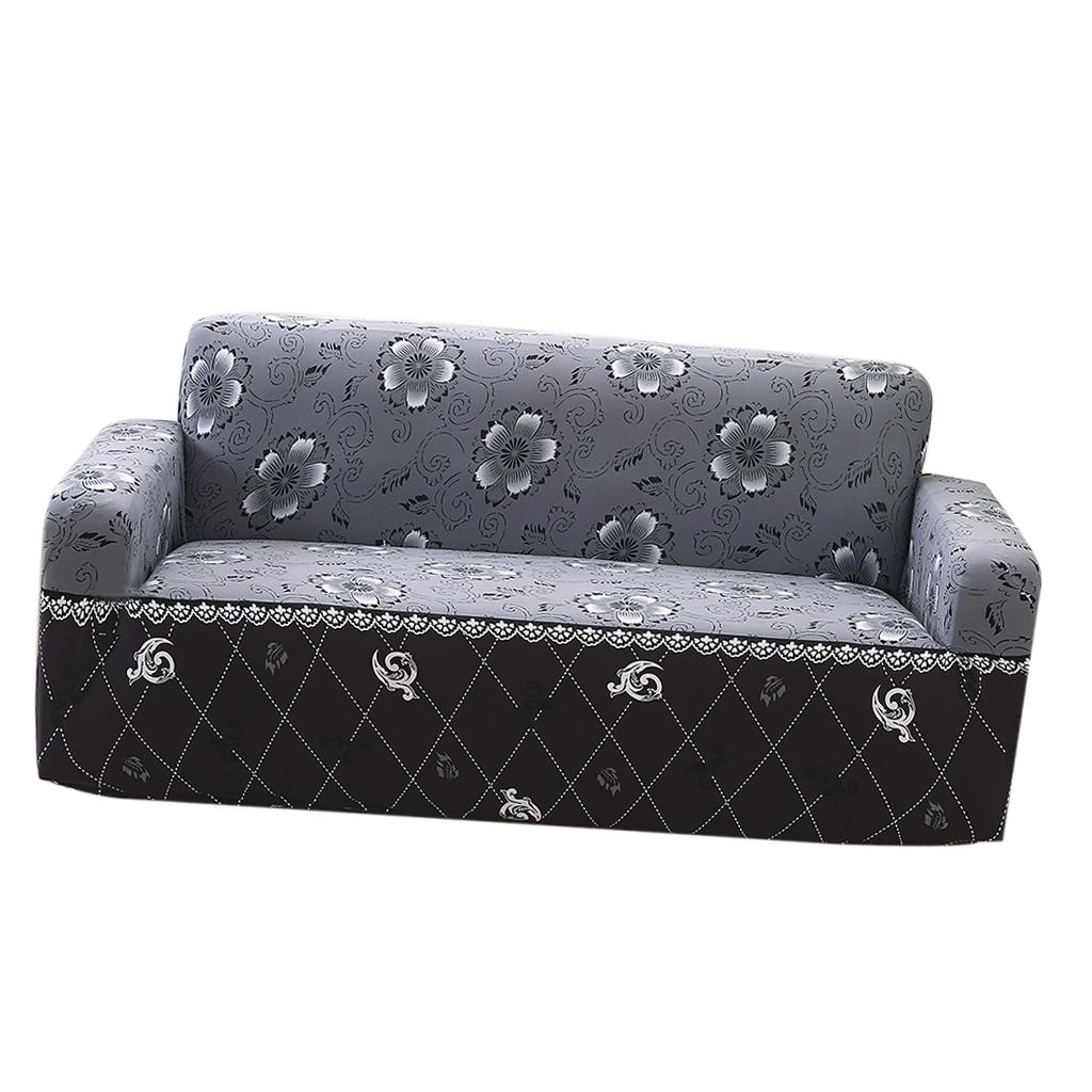 Elastic Sofa Cover 4 Sizes Sapphire Blue 2-Seater Popular Site