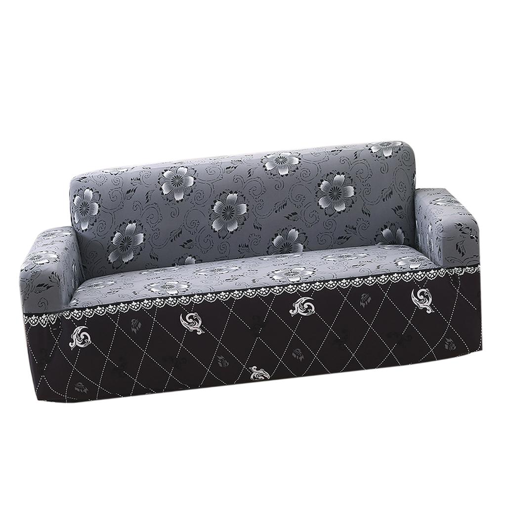 Elastic Sofa Cover 4 Sizes Sapphire Blue 2-Seater Popular Site