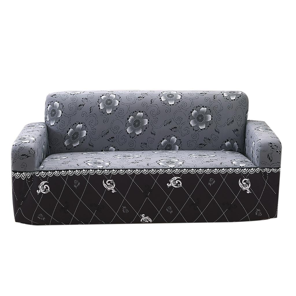 Elastic Sofa Cover 4 Sizes Sapphire Blue 2-Seater Popular Site