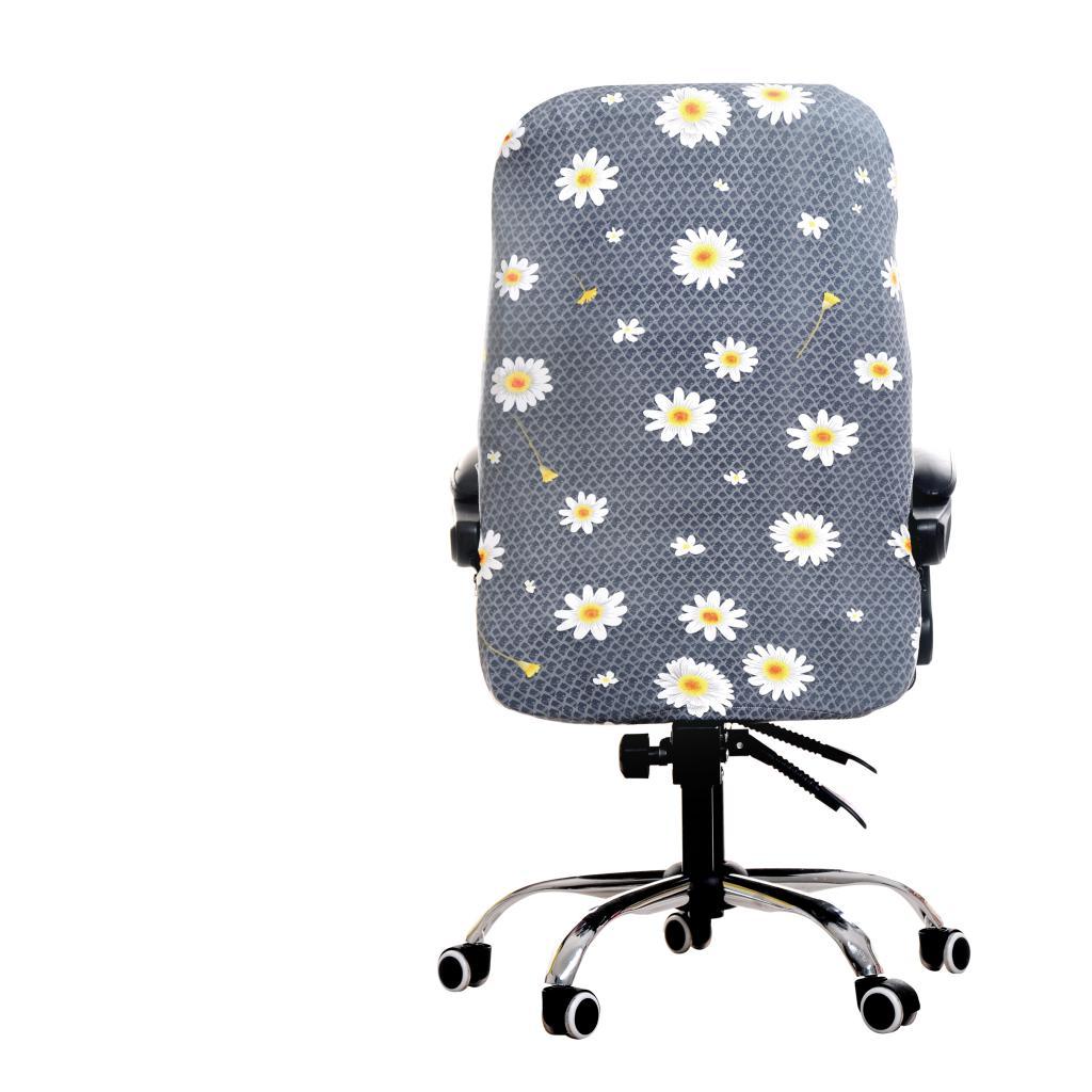 Floral Pattern Stretchable Office Computer Chair Covers Slipcover 1