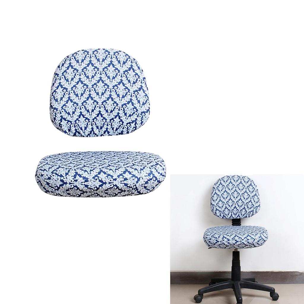 Elastic Separate Office Computer Rotating/Swivel Chair Cover Style_4