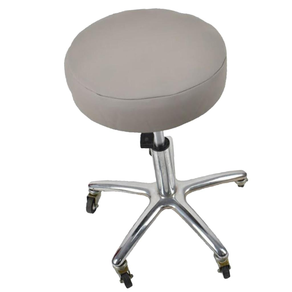 Stretchy Round Bar Stool Cover Chair Seat Cushion 40cm Grey
