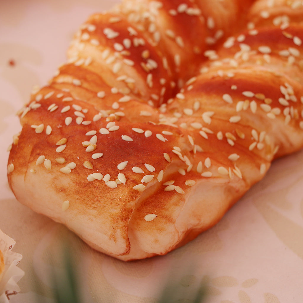 Artificial Sesame Bread Simulation Realistic Food Dessert