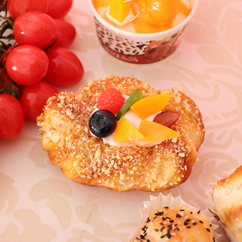 3 Styles Artificial Fruit Bread Cake Simulation Realistic Food Dessert