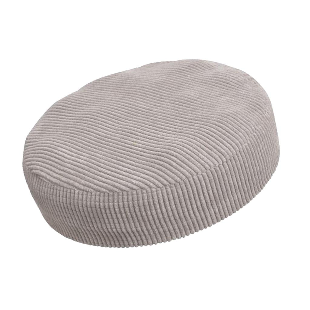 Bar Stool Covers Round Chair Seat Cushion Protector Gray 25x25x5cm