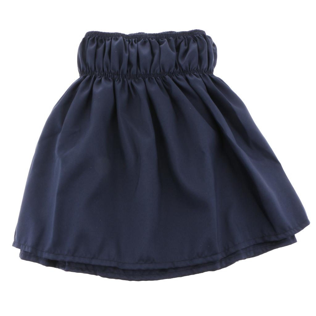 Classic Ruffle Microfiber Bed Skirt, 15 Inch Drop Dark Blue - Queen