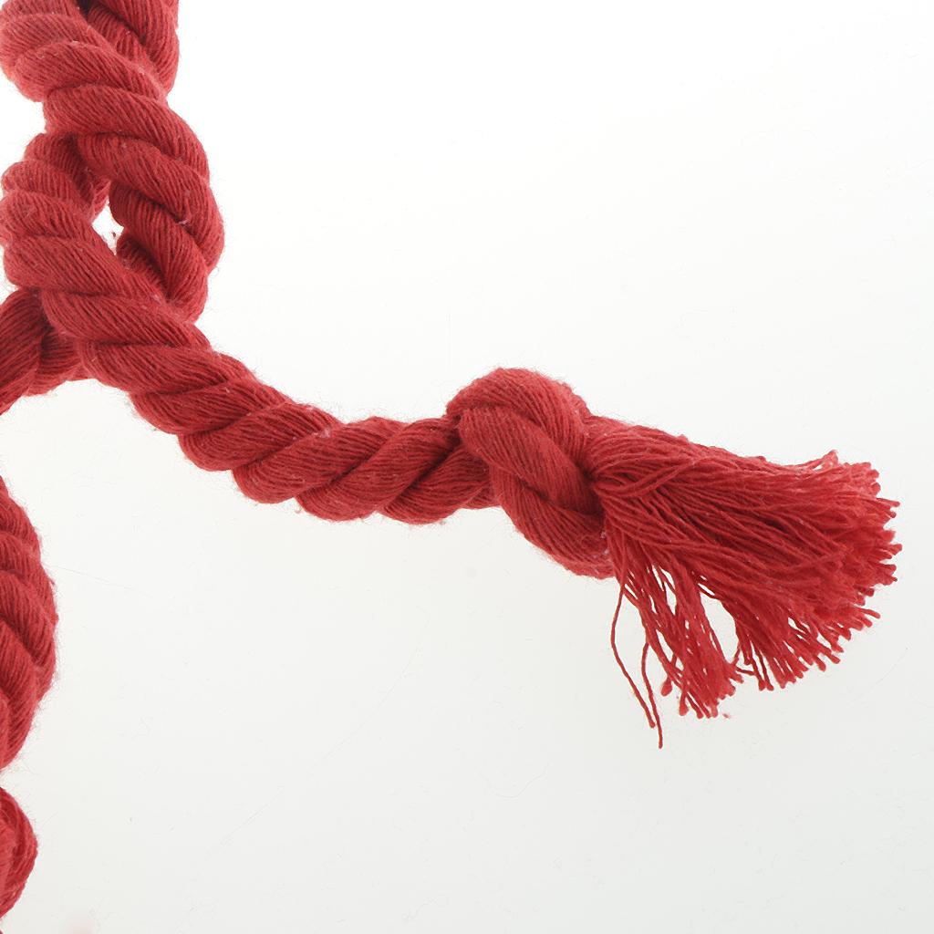 1 Pair of Woven Rope Tiebacks Holdbacks for Blackout Curtains Red