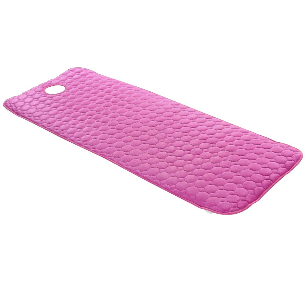 Non-slip Cosmetic Beauty Table Mattress Massage Bed Sheet Purple -75x190cm