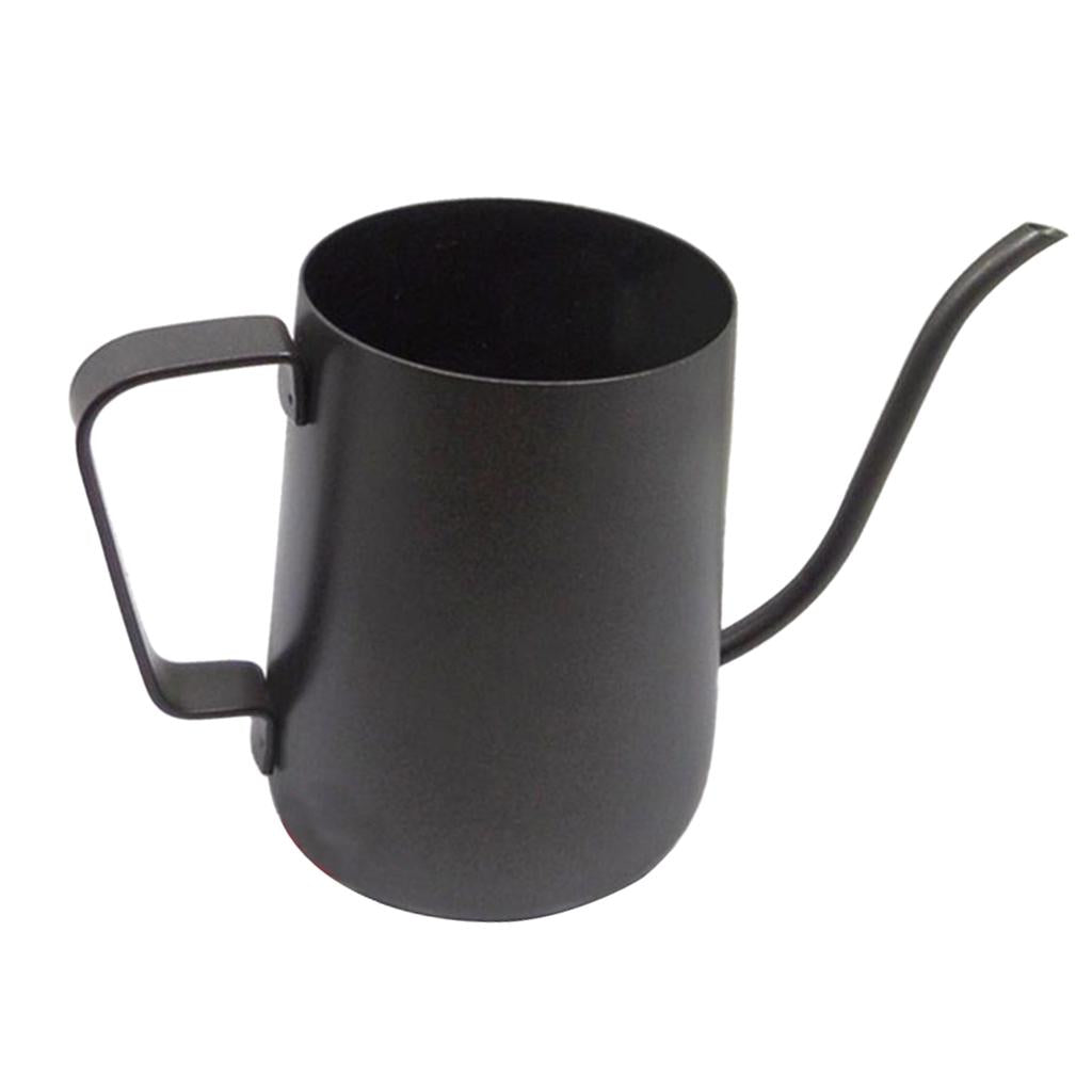 Stainless Steel Coffee Pot Gooseneck Coffee Kettle Tea Pot Black 350ml