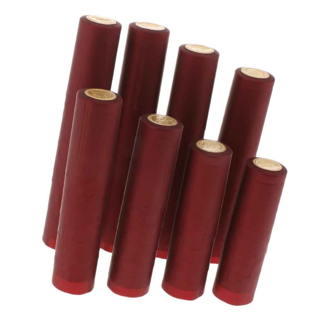 100 PVC Wine Bottle Heat Shrink Capsules 34mm -Burgundy(Gold Top)