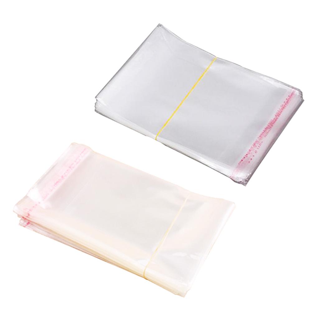 200pcs Transparent Opp Bag Plastic Bags Self Adhesive Seal 6x8cm