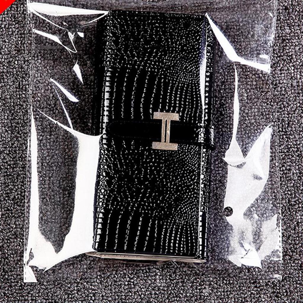 100pcs Transparent Opp Bag Plastic Bags Self Adhesive Seal 15x35cm