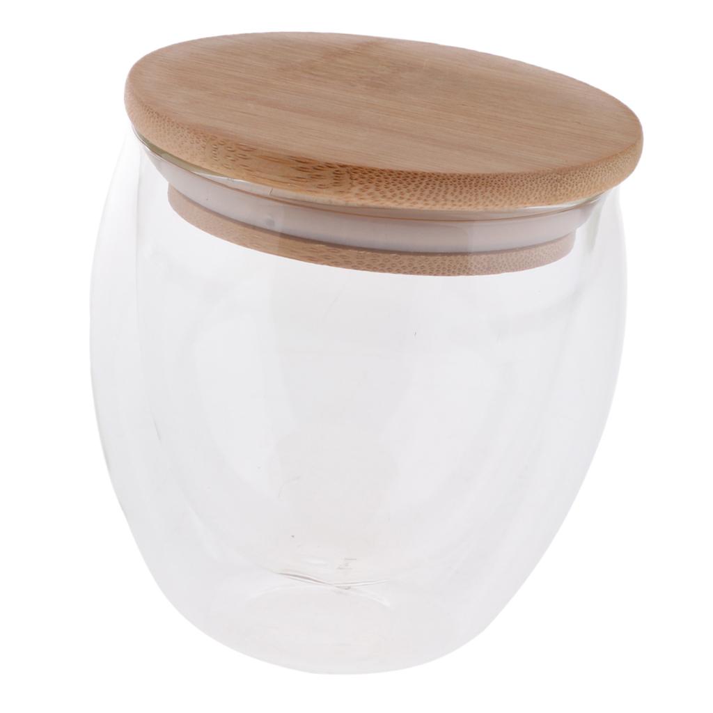Double Walled Water Glass Transparent Glass 201-400 ml for Household style-3
