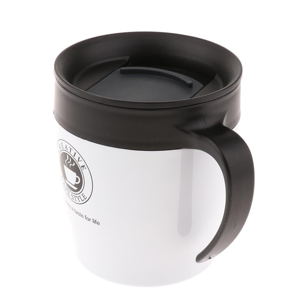 Stainless Steel Insulated Mugs Double Wall Coffee Cups Tumbler Silver