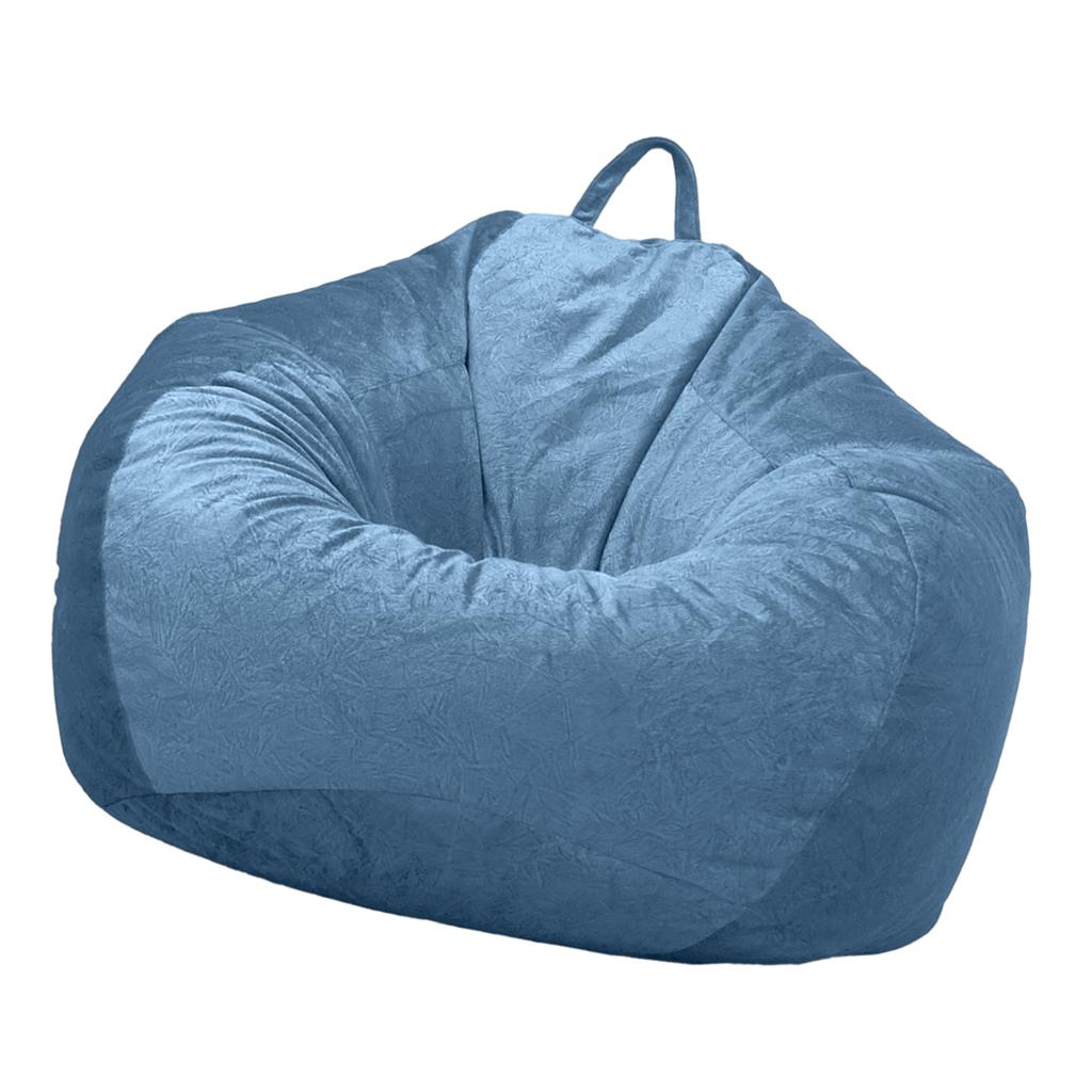 Audlt Teen Size Bean Bag Chair Cover Bedding Toy Storage Sky Blue