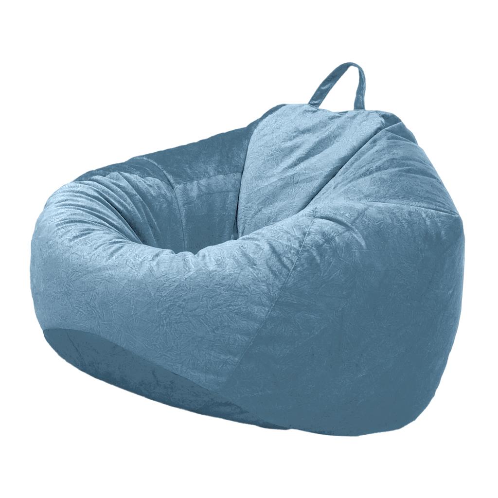 Audlt Teen Size Bean Bag Chair Cover Bedding Toy Storage Sky Blue