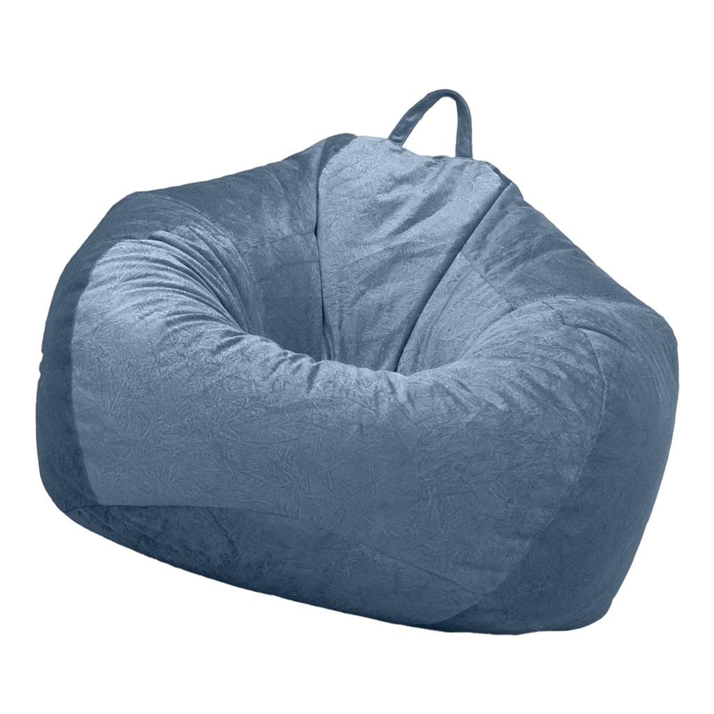 Audlt Teen Size Bean Bag Chair Cover Bedding Toy Storage Blue