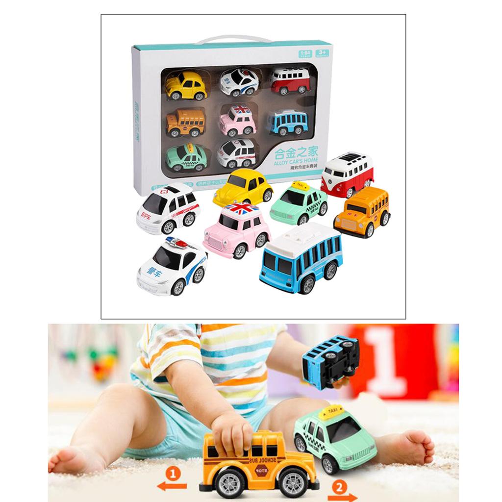 Alloy Pull Back Car Construction Vehicles Kids Party Favors Set Toys
