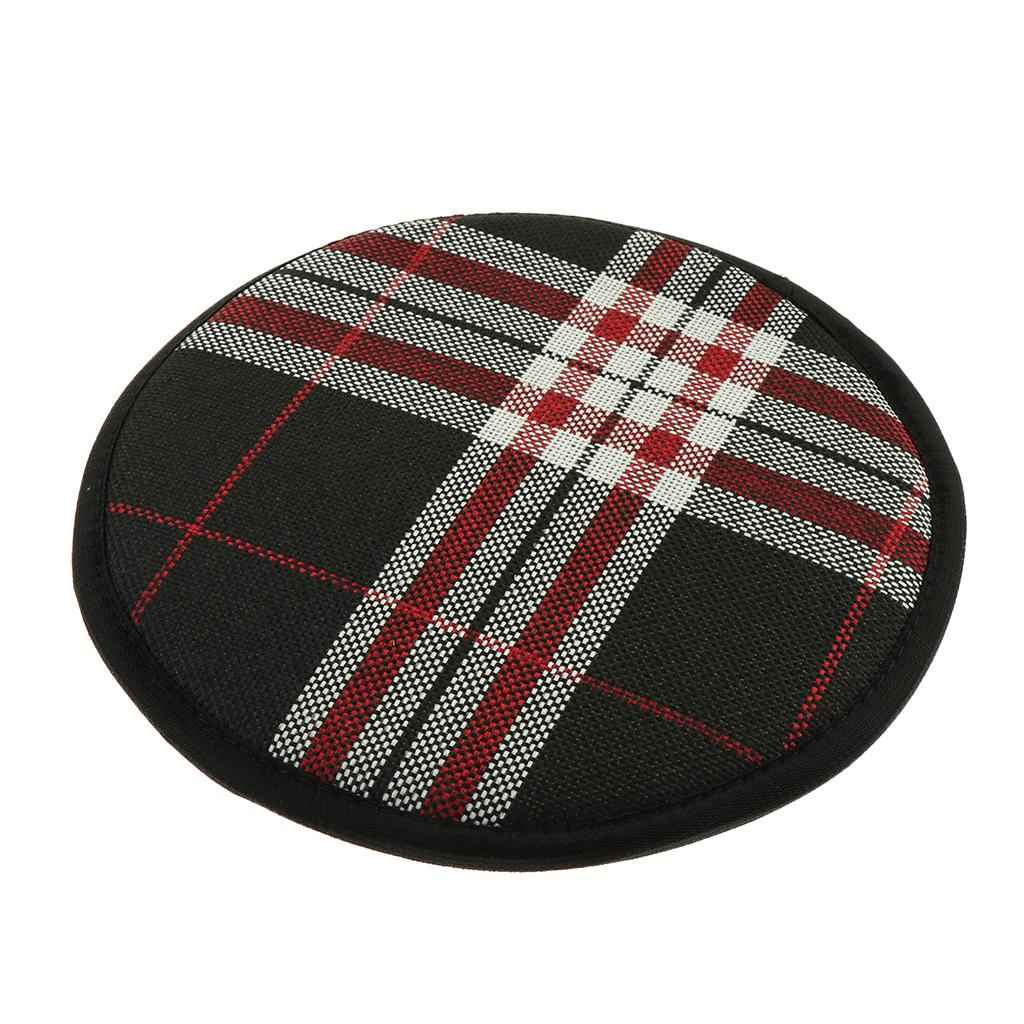 Cotton Stripe Office Home Chair Cushion Dining Chair Pads Round 25cm