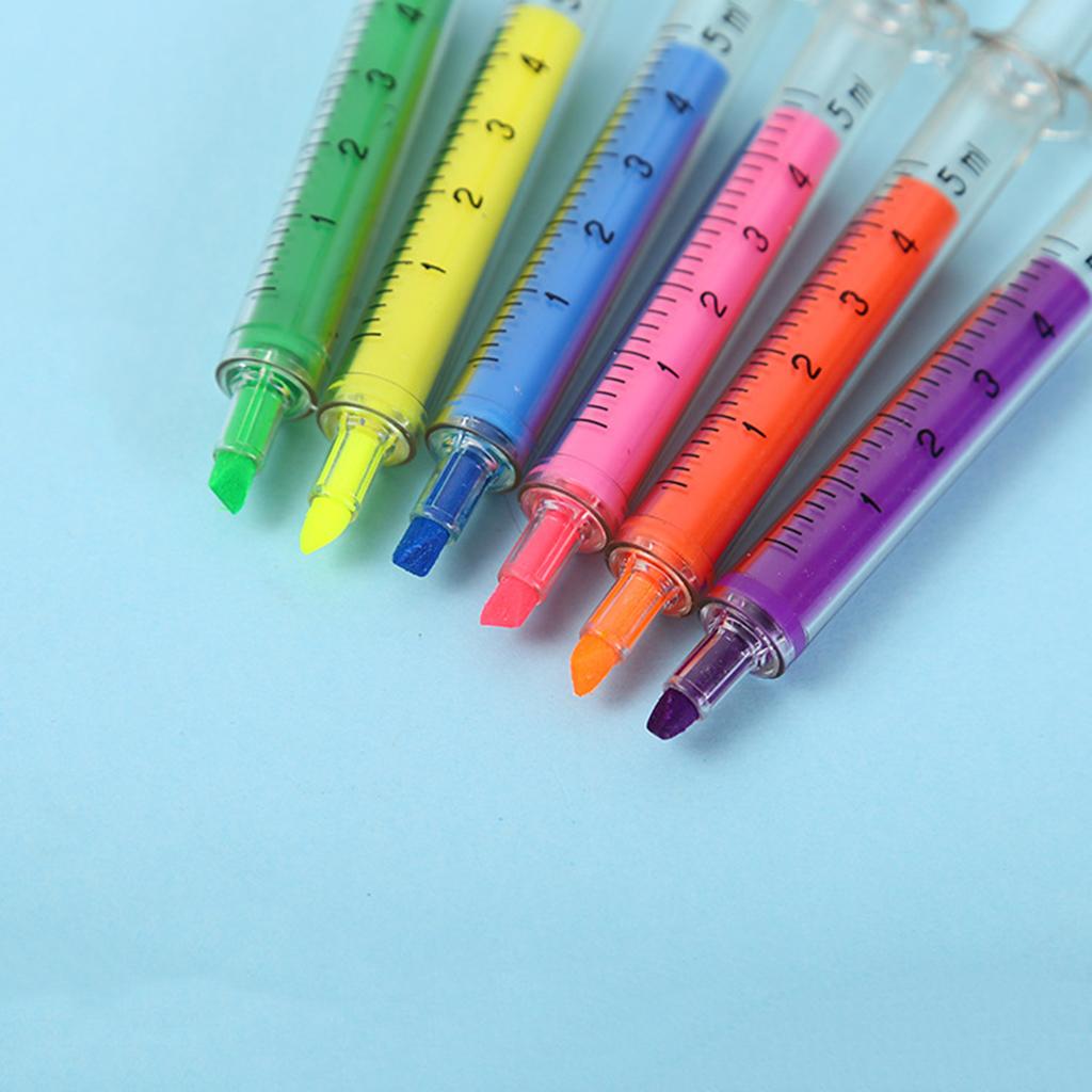 10 Pieces Creative Highlighter Pens Fluorescent Marker for Kids Pink